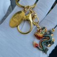 thumbnail image 3 of Polished Keychain Dragon Keychain Polished Long-lasting Decorative Faucet Design Exquisite Key Holder for Good Luck Fade-resistant Comfortable Touch, 3 of 8