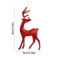 thumbnail image 3 of Kraoden Metal Deer Ornaments for Christmas Tree Decorations, Electroplated Iron Art Holiday Hangings, Elegant Table Decor for Home and Seasonal Layouts, Ideal Gift for Festive Occasions, 3 of 6