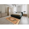 thumbnail image 5 of Ahgly Company Machine Washable Indoor Rectangle Abstract Red Fox Red Area Rugs, 4' x 6', 5 of 7