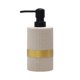 thumbnail image 1 of Dispensador de jabón de cerámica a rayas, rellenable, for cocina y baño., 1 of 7