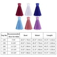 thumbnail image 4 of IBTOM CASTLE Flower Girl Dresses Junior Wedding Bridesmaid Prom Party Chiffon Floral Lace Flowy Maxi Princess Pageant Long Communion Gown 7-8 Years Light Purple, 4 of 8