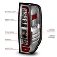 thumbnail image 6 of ANZO 2005-2021 Nissan Frontier LED Taillights Chrome Housing/Clear Lens - 311445, 6 of 11