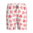 thumbnail image 4 of Gaeub Pink Hearts1 Printed Men's Short Pajama Pants, Lightweight Lounge & Sleep Bottoms Keep You Cool - 3X-Large, 4 of 9