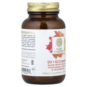 Pure Synergy D3 + K2 Complex™, 60 Capsules