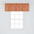 thumbnail image 2 of Ambesonne Paisley Window Valance, Traditional Ethnic Motif, 42" x 18", Paprika and Pale Yellow, 2 of 3