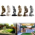 thumbnail image 5 of Thinker Statue, Modern Decor Creative Abstract Art Figurine Resin Sculptures Decoration Room Home Study Office for Desktop Ornament (Style D), 5 of 7