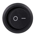 thumbnail image 2 of 10Pcs SPST Black Button On/Off Round Rocker Switch AC 6A/250V 10A/125V, 2 of 5