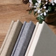 thumbnail image 2 of Thinsony 16 Inch Linen DIY Photo Album Photos Books 20 Pages Simple Style Sticky Film Handcraft Pictures Memory Book for Travel Gray/Black page, 2 of 8
