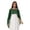Dark Green, variant on TiaoBug Women Chiffon Wedding Dress Capes High Low Shawl Bridal Bolero Shrug Lightweight Capelet Red One Size