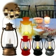 thumbnail image 4 of EZPXFCI Lantern Decorative with Flickering LED Candle, 6Inch Small Western Lantern for Table Centerpiece, Vintage Hanging Candle Holders for Western Halloween Camping Party Decor, 4 of 5