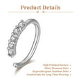 thumbnail image 3 of CUITING 20G Nose Rings Women Nose Rings Hoops Cubic Zirconia Nose Piercing Jewelry Gold, 3 of 11