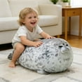 thumbnail image 5 of Gaiwos Chubby Blob Seal Plush Pillow 19.7 inches, Adorable Seal Plush with 4 Baby Plushies in Her Tummy, Stuffed Cotton Plush Animal Toy Gift for Kids, 5 of 7
