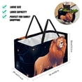 thumbnail image 2 of Leo Constellation Large Capacity Reusable Foldable Oxford Cloth Easter Basket Tote Bag Shopping Bags Decorative Box, 2 of 7