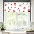 thumbnail image 2 of AshasdS Polyester Window Valance Curtain with Red Candy Cane and Swirl Pattern for Home Kitchen Living Room Bedroom Bathroom Decor 54x18 inch, 2 of 5