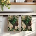 thumbnail image 7 of Sage Green Black Women Kitchen Towels Set of 1, Spring Eucalyptus Brown Wooden Absorbent Dish Towels for Kitchen, Microfiber Hand Towel, Quick Drying Tea Towel for Cleaning Decorative Dishcloths, 7 of 7