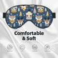 thumbnail image 3 of Fuzoiu Winter Animal Friends Print Sleep Masks,Eye Masks with Adjustable Strap for Sleeping,Night Eye Shade for Women Men,Eye Cover for Full Night's Sleep, Travel and Nap, 3 of 7