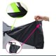 thumbnail image 4 of Cubierta impermeable para bicicleta de lluvia para exteriores, cubierta impermeable para bicicleta, Scooter, bicicleta, 190T-200X75X115cm, color negro mediano con adornos plateados, 4 of 5