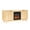 Oak+Black, variant on IVV 58-Inch Fluted TV Cabinet with 18" Electric Fireplace & Remote, Farmhouse Media Console Entertainment Center for TVs up to 70 inches (Oak+Gold)