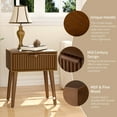 thumbnail image 6 of FOROUTIA Fluted Nightstand,Small Modern End Table with Storage Drawer, 6 of 6