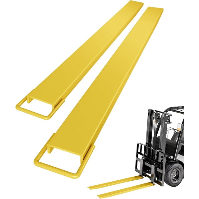 Bingirl Forklift Extensions, 84 Inch Length & 4.5 Inch Width, Pallet Fork Extensions, Heavy Duty Pallet Fork,1 Pair Forklift Extensions for Forklift Truck