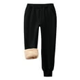 thumbnail image 3 of LIaqionyy Kids Cotton Sweatpants Joggers Fleece Sherpa Lined Pant Elastic Waist Winter Warm Pants with Pocket, 3 of 8