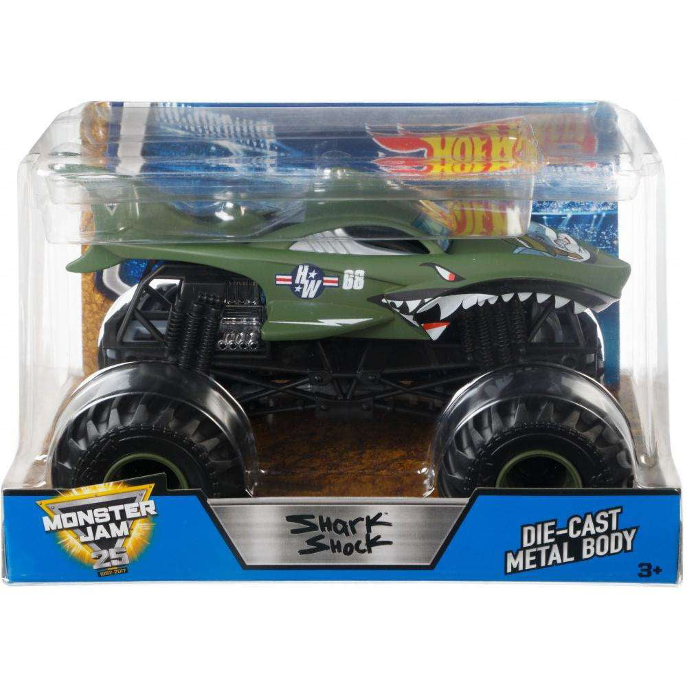Hot Wheels Monster Jam 1:24 Tiger Shark - Walmart.com