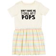 thumbnail image 3 of Inktastic Don't Make Me Call My Pops Girls Toddler Dress, 3 of 5