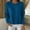 #Blue, variant on Women's Solid Color Crew Neck Knit Long Sleeve Sweater,Soft Lightweight Relaxed Fit Basic Pullover Layering Top,Blue,Women's Plus Size L
