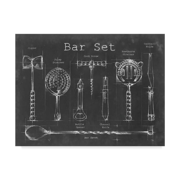 Trademark Fine Art 'Bar Set' Canvas Art by Ethan Harper