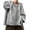 Grey, variant on Wang6 Women Oversize Cardigans Sweaters Trendy Long Sleeve Multicolor Buttons Cable Knits Fall Winter Crew Neck Loose Knitted Outwear Coat with Pocket Red XXXL