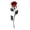 Watermelon Red, variant on WEIOUKC Hand Forged Wrought Iron Rose, Romantic Metal Gift of Everlasting Love, Rustic Handcrafted Flower Decoration for Anniversary Wedding Birthday Surprise for Her Him