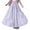 Purple, variant on yillto Womens Maxi Skirts Elastic Waist A Lined Tiered Flowy Summer Boho Casual Pleated Long Skirt