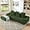 Green, variant on 110" Cloud Modular Sectional Sofa, Modern L Shaped Velvet Boneless Couch with Left Facing Chaise, Resilient Foam Compressed Couches with Deep Seat for Living Room, No Assembly Required, Green
