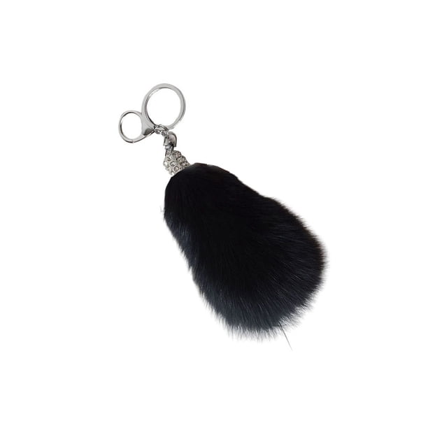 Sonducket Llavero Animal creativamente hecho a mano colas llaves anillo elegante Simple colgante Unisex regalo de cumpleaños Ropa, zapatos y accesorios Miscelánea Negro 10cm-13cm Sonducket AP014560-03