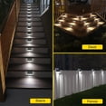 thumbnail image 5 of Solar Fence Lights, Roshwey Outdoor Solar Deck Lights Fence Path Light for Wall Outdoor Garden Patio (8 Pieces), 5 of 6