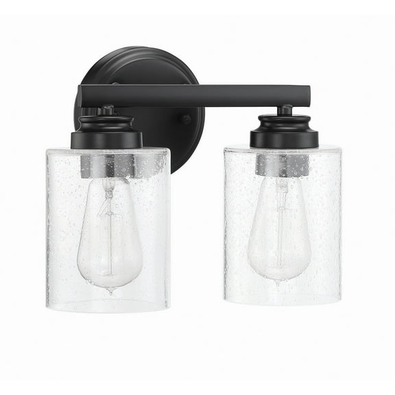 50502-FB Craftmade Lighting Bolden 2 Light Transitional/Modern & Contemporary Bath Vanity in Transitional Style - 11 inches wide by 8.5 inches high