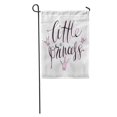 thumbnail image 1 of NUDECOR Pink Black Lettering Little Princess Modern Inscription Book Brush Celebration Garden Flag Decorative Flag House Banner 12x18 inch, 1 of 2