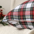 thumbnail image 4 of Christmas Pillow Covers 12x20 Set of 2 Buffalo Plaid Striped Christmas Pillow Red and White Christmas Decorations Throw Pillow Cover for Living Room Couch Sofa, 4 of 6