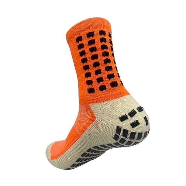 Calcetines de fútbol antideslizantes con pegamento en el barril, tubo largo, grueso, absorbente del sudor, resistente al desgaste, calcetines deportivos con fondo de toalla