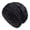Black, variant on Mens Winter Slouchy Beanie Warm Fleece Lined Skull Cap Baggy Cable Knit Hat