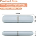 thumbnail image 2 of uxcell 4pcs Travel Toothbrush Case White/Transparent White/Transparent Black/Grey Blue Portable Toothbrush Holder Toothbrush Organizer Storage Container Covers for Travel Business Camping, 2 of 6