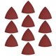 thumbnail image 1 of Almohadillas de lija de detalle triangular con gancho y bucle, papel de lijado surtido, 400 granos, hojas de lijado de 3-1/8 pulgadas, 10 piezas, 1 of 4