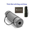 thumbnail image 4 of Bookishbunny Yoga Pilates Mat High Density NBR Thick Gym Exercise Mat 72" x 24"x 0.4", 4 of 6