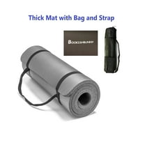 Bookishbunny 10mm Yoga Pilates Gym NBR Mat with Bag Strap