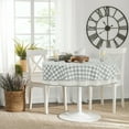 thumbnail image 2 of Country Farmhouse Plaid Buffalo Check Stain & Spill Proof Fabric Tablecloths - Gray, 70 in. Round, 2 of 5