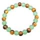 thumbnail image 2 of Pulsera de piedra cristalina Pulsera de piedra ojo de tigre verde Pulsera elástica ajustable hecha a mano, 2 of 7