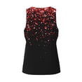 thumbnail image 5 of Easygdp Red Glitter1 Men's Tank Top, Sleeveless Muscle T Shirts, Breathable, Quick-Dry, Loose for Gym, Running, Fitness - Large, 5 of 9