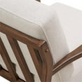 thumbnail image 5 of Pemberly Row Solid Wood and Fabric Upholstered Accent Armchair in Beige, 5 of 7