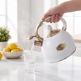 thumbnail image 6 of SUSLAS 2.64 qt Stainless Steel Whistling Tea Kettle for Stovetop, White Vintage Tea Pot, 6 of 9