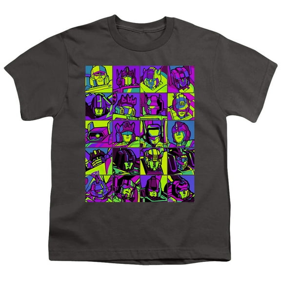 Transformers - Transformer Squares - Youth Short Sleeve Shirt - Large